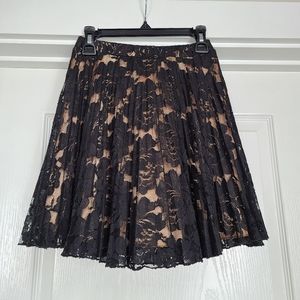 Lace floral skirt.